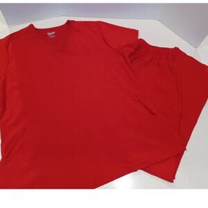 Scrubaid Uniform set Red Size 2XL Women's